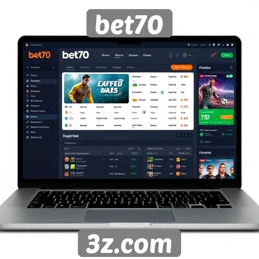 Interface de usuário do bet70 e sua navegação